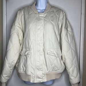 Universal Thread Cream Bomber Jacket